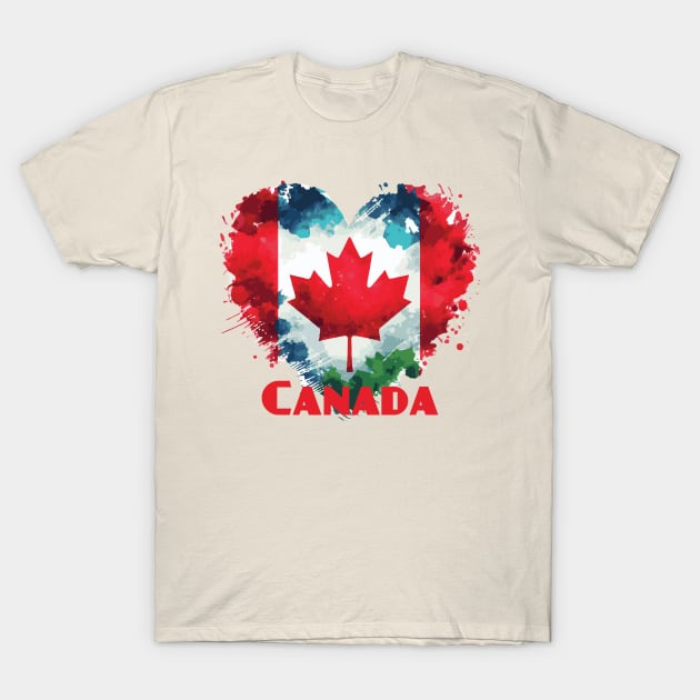 Love Canada T-Shirt by Heartsake